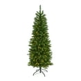 thumbnail image 3 of Nearly Natural 6' Slim Green Mountain Pine Artificial Christmas Tree with 250 Clear LED Lights, 3 of 9