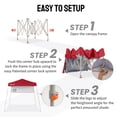 thumbnail image 3 of CROWN SHADES 5x5 Pop Up Canopy Tent Outdoor Canopy Tent Slanted Leg Instant Shelter with Carry Bag Red, 3 of 7