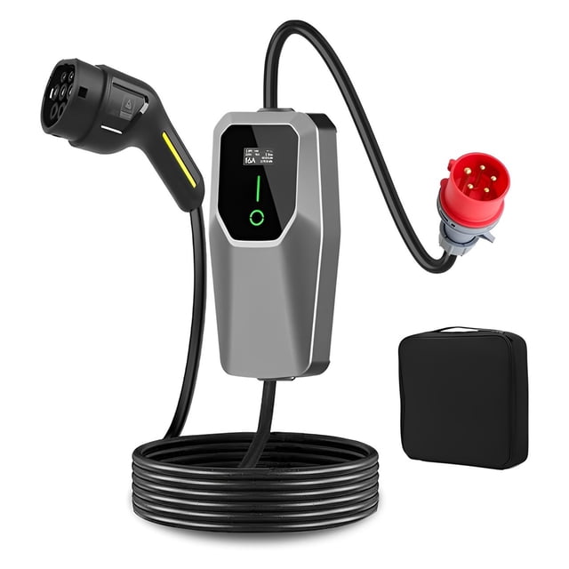 Sidaley ABS tipo 2 del cargador de 11 kilovatios EV cargador portátil del cable de carga del cargador EV carga ajustable del tipo 2 Paneles de instrumentos para automóviles