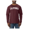 thumbnail image 2 of Wild Bobby State of California College Style Men Long Sleeve Shirt, 2 of 6