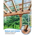 thumbnail image 4 of AOKLIT Hurricane Ties for Rafter, 24Pcs Hurricane Clips, Thickness 2.2mm(13 Gauge) Joist Hangers, Roof Brackets Fit 2X Truss to Rafter Connector for R, 4 of 7