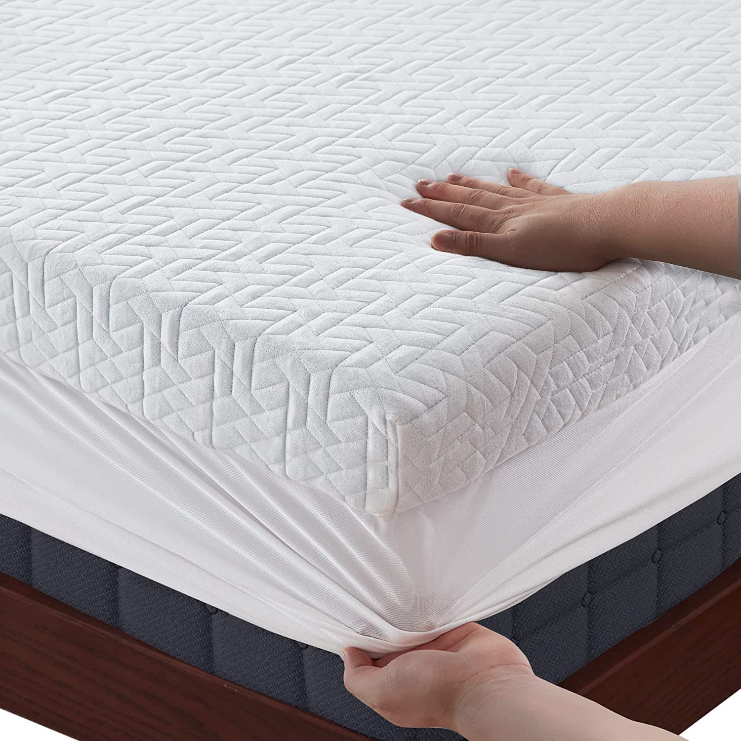 Bedluxury 3 Inch Memory Foam Mattress Topper Queen Size for Back Pain