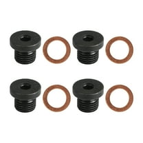 Oil Drain Plug w/ Gasket M14x1.5 4 Sets for Audi Volkswagen Porsche N0160276