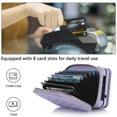 thumbnail image 5 of Fashion leather zipper wallet phone case suitable for Samsung Z flip4, lanyard and card holder, 5 of 12
