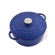 thumbnail image 1 of Olla/Cacerola Farberware. Hierro fundido Pre-curado con tapa, 26cm / 4.5L. Color azul., 1 of 6
