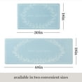 thumbnail image 3 of MARTHA STEWART Bloomfield Home Sweet Home Leaf Frame Kitchen Mat, Comfort Standing Mat, Non-Slip Backing, Water & Stain Resistant, Blue, 18"x48", 3 of 6