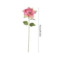 thumbnail image 3 of Anhility 2Pcs Christmas Artificial Poinsettia Flowers Decorations Flowers Plastic Green Flowers for Home Garden Indoor Outdoor Craft Wedding Party Table Floral Accessories, 29.53", 3 of 6