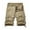 Khaki, variant on cllios Mens Cargo Shorts Classic Low Waist Zipper Button Casual Shorts Cotton Ripstop Hiking Shorts Outdoor Lightweight Work Shorts with Multi Pockets