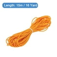thumbnail image 2 of Uxcell Twisted Cord Trim 16 Yard 0.08 inch 3-Ply Twine Braided Rope Shiny Thread String for Craft Gift Bag Curtain Orange, 2 of 7
