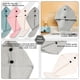 thumbnail image 4 of Envoltura de toalla, paquete de 2 turbantes de cabello súper absorbentes de secado rápido para secar cabello rizado, largo y grueso, 4 of 5