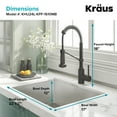 thumbnail image 3 of KRAUS 24-inch 18 Gauge Pax Laundry and Utility Sink Combo Set with Matte Black Bolden 18-inch Kitchen Faucet and Soap Dispenser, 3 of 14