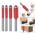 thumbnail image 4 of Broca de Enrutador para Plantilla de Ajuste a Compensación de Vástago de 1/4 "- Herramientas CNC para Rodamientos Gloria Flush Trim Router Bit, 4 of 9