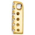 thumbnail image 2 of 14k Yellow Gold Diamond Letter A Initial Charm Pendant, 2 of 4