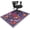 Boho Purple Floral, variant on Boho Floral Office Chair Mat ,36"x48" for Hardwood & Tile Floor Rolling Chair Non Slip Backing(Green)