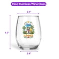 thumbnail image 5 of Bichon Frise Hello Summer with Sunglasses and Surfboard Tropical Vibes 15oz Stemless Wine Glass Mug Bichons Dog Lovers Gifts Idea Wine Glasses Cup - 00007, 5 of 5