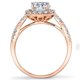 thumbnail image 4 of JeenMata Anillo de Compromiso de 4 Puntas con Diamantes de Talla Princesa con Detalles Pavé en Oro Negro de 10 K, 4 of 6