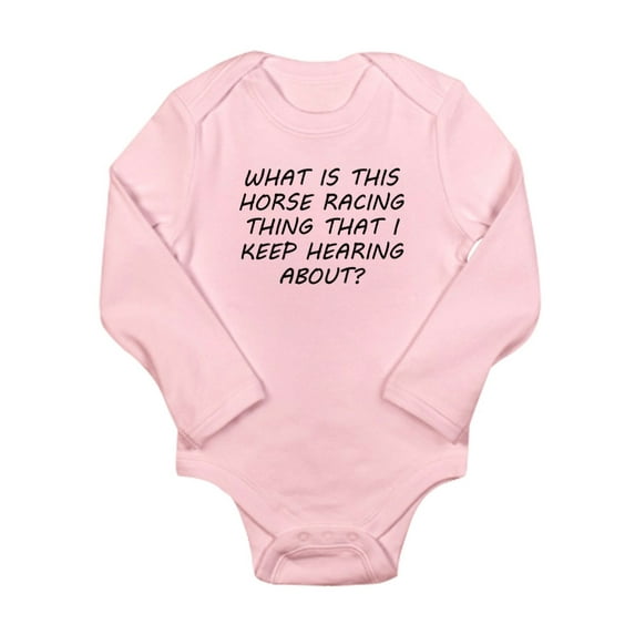 CafePress - What Is This Horse Racing Thing Body Suit - Long Sleeve Infant Bodysuit