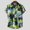 Green, variant on POTETI Mens Shirts Beach Hawaiian Short Sleeve Casual Tropical Button up Shirts Tops