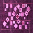 thumbnail image 1 of Ahgly Company Indoor Square Oriental Purple Modern Area Rugs, 7' Square, 1 of 4