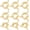 13x5mm, variant on 1 Box 10Pcs Spring Ring Clasps 18K Gold Plated Closed Ring Clasps with 2 Holes 13mm in Diameter for DIY Jewelry Making