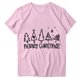 thumbnail image 4 of Puntoco Camiseta de manga corta con cuello redondo y estampado navideño para mujer Camiseta de manga corta con cuello redondo, 4 of 4