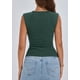 thumbnail image 2 of Remera PRETTYGARDEN 2025 Mujer Top de Tirantes Acanalado M Verde Oscuro, 2 of 8