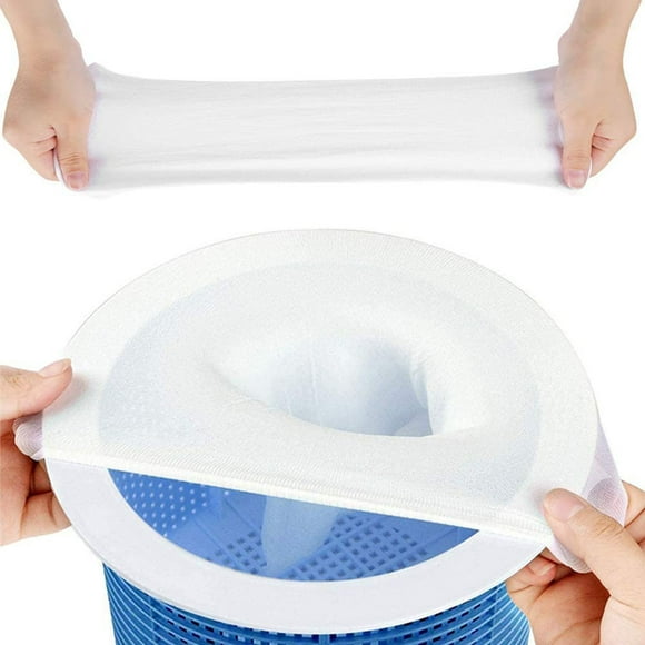 20 Pieces Pool Skimmer Socks, Perfect Filter Savers Pool Skimmer Socks for Filter Skimmer Basket, Ultra Fine Mesh Screen Liner for Pool Basket