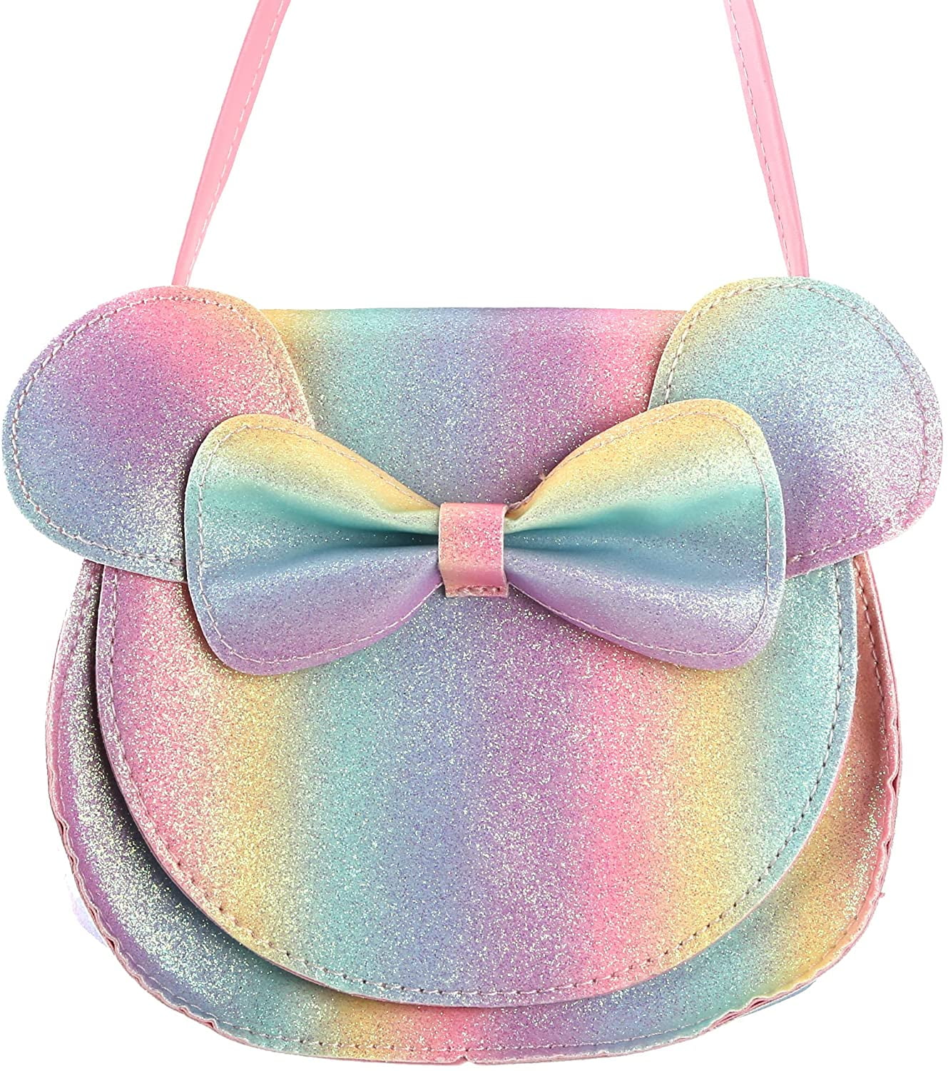 Girls Glitter Bow Crossbody Bag