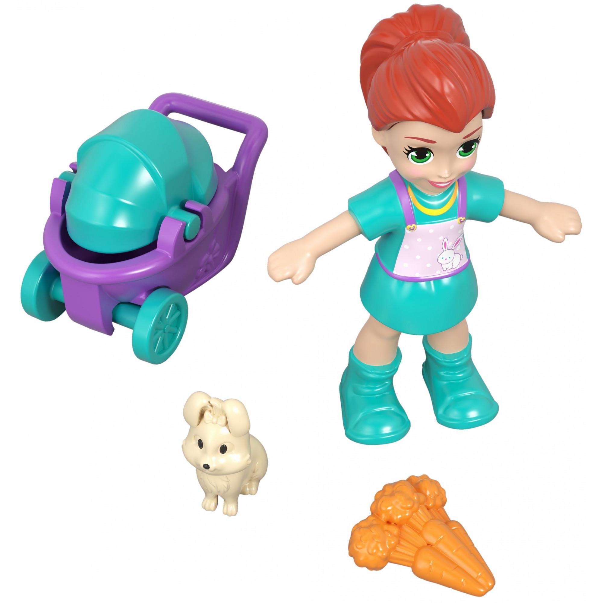 Details about   Polly Pocket Tiny Pocket Places Picnic Compact Polly Stick Dog & Scooter NEW