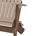 thumbnail image 6 of OS Home and Office Furniture Fan Back Folding Adirondack Chair - Weather Wood On Tudor Brown Base, 6 of 6
