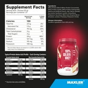 Maxler 100% Golden Whey Protein Powder - Raspberry Cheesecake 2 lb