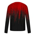 thumbnail image 4 of Qingpeng 3D Pattern Printed Long Sleeves T-Shirts Round Neck Casual Graphics Tees, 4 of 5