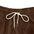 thumbnail image 5 of ZRGHAOYLQ Men's Soft Corduroy Casual Shorts Elastic Drawstring Waist 5 Inch Shorts with Side Pockets Solid Color Summer Vacation Shorts, 5 of 8