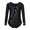 Black, variant on Girls Printed Patchwork Gymnastics Leotards Kids Athletic Dancewear Long Sleeve Crotch Button Jumpsuit Black 6