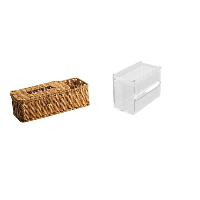 Estuche para pañuelos de escritorio,Caja de pañuelos faciales de papel retro de madera,estuche de pañuelos,Caja de almacenamiento de papel higiénico de pared,Toallero de papel higiénico