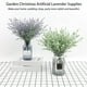 thumbnail image 5 of Toystoory 2 uds lavanda artificial flor falsa plástico 7 puntas jardín planta ramo suministro Navidad fiesta exterior boda Decoración Verde Toystoory HA084189-01, 5 of 6
