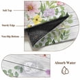 thumbnail image 5 of Pink Spring Floral Area Rugs 5x7 ft Watercolor Botanical Wildflowers Board Washable Rug Non Slip Indoor Carpet Absorbent Floor Mat for Living Room Bedroom Dining Room, 5 of 9