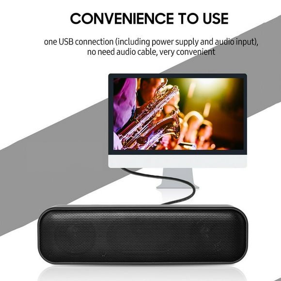 Loudspeaker,Wired Usb Stereo Sound Audio Pc Player Sound Bar Pc Tablet Laptop Channel Player Sound Computer Wired Sound O Pc Qahm Koeb Wired U-sb Stereo Mewmewcat Stereo O Channel