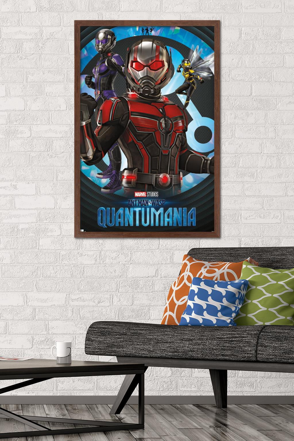 Marvel Ant-Man And The Wasp: Quantumania - High Render Trio Wall Poster, 22.375" x 34" Framed
