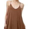 thumbnail image 5 of J. METHOD Women's Sleeveless Adjustable Spaghetti Strap Lightweight Loose Fit Maxi Long Dress NEWDR25 Khaki M, 5 of 7