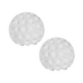 thumbnail image 3 of deevoka 2 Pieces Ceramic Toilet Bolt Covers Practical Toilet Decoration for Bathroom White, 3 of 9