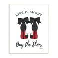thumbnail image 1 of Stupell Industries Fashion Designer Shoes Black Red Watercolor Word Wall Plaque by Amanda Greenwood, 1 of 1