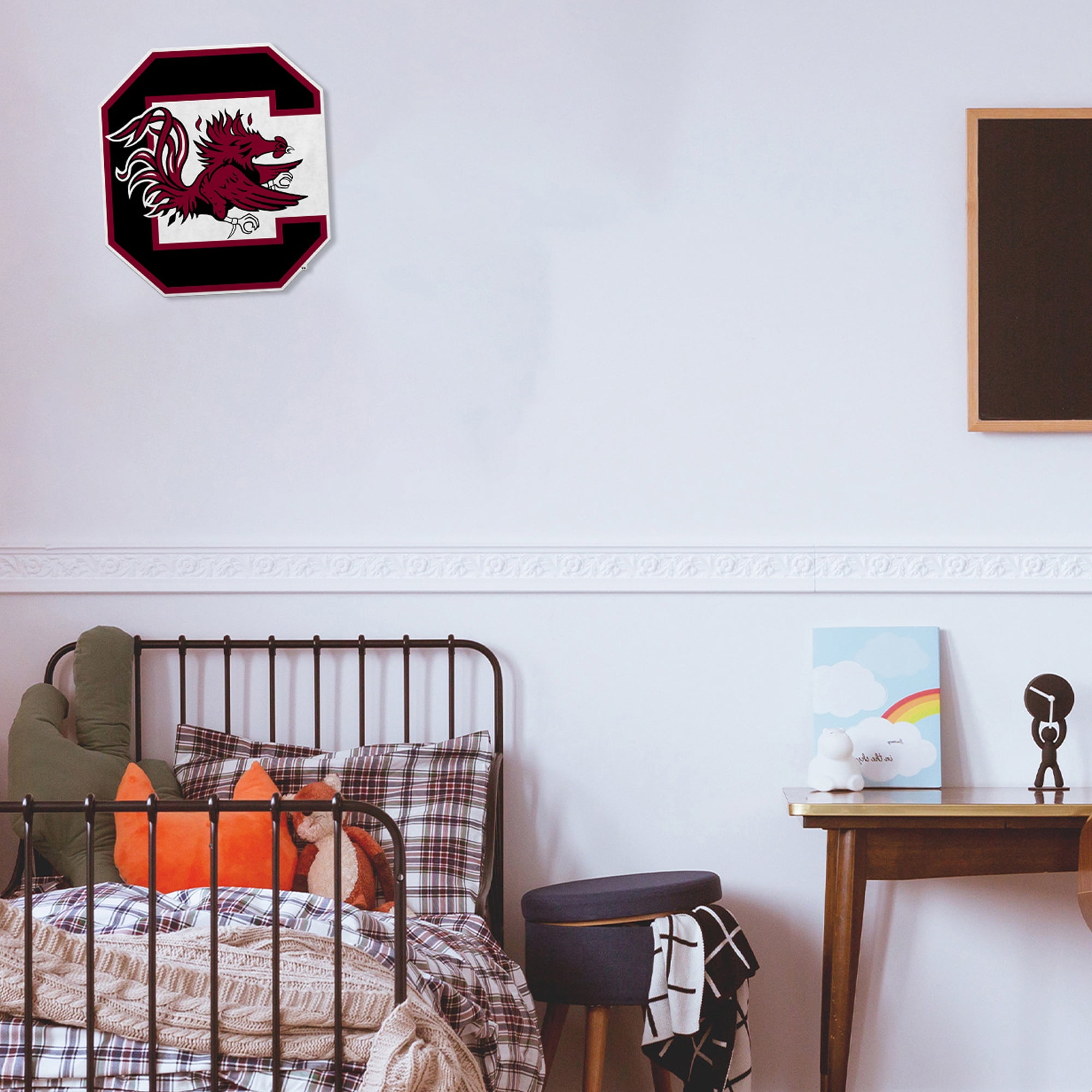 South Carolina University Shape Cut Primary Logo Pennant With Header Card