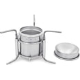 thumbnail image 2 of Portable Outdoor Mini Stainless Steel Ultralight Liquid Alcohol Stove Burner Furnace with Rack Support Stand for Backpacking Picnic Hiking Camping Survival, 2 of 6