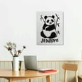thumbnail image 3 of Nawypu  Panda Just A Girl Who Loves Pandas White Canvas Wall Art Decorations Prints, Girls Bedroom Room Pictures, 3 of 5
