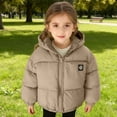 thumbnail image 3 of Kids Winter Jacket, Winter Thick Down Filled Windproof Warm Hooded Parka with Large Collar, Kids Jacket, 3 of 7
