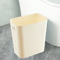 thumbnail image 6 of Kitchen Trash Can, Step-On Garbage Can with Lid, Tall Kitchen & Bathroom Trash Can, Small Office Waste Bin, White - Xuniizn, 6 of 8