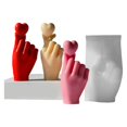 thumbnail image 2 of tegongse Silicone Heart Gifts And Home Decors Mold High Quality Silicone Mold for Valentines Day Heart Finger Candle Decoration, 2 of 12