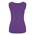 thumbnail image 3 of Tittly Vest for Women Tank Tops Women's Sequin Bottom Sleeveless Underwired Camisole Tops Tank Vest Vest Tops for Women Womens Tops Purple A, 3 of 4