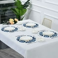 thumbnail image 5 of 15.4" Round Placemat Set of 4 Polyester Fabric Place Mats Non-Slip Dining Kitchen Table Mats for Kitchen Party Decor Intricate Blue and White Tie-dye, 5 of 5